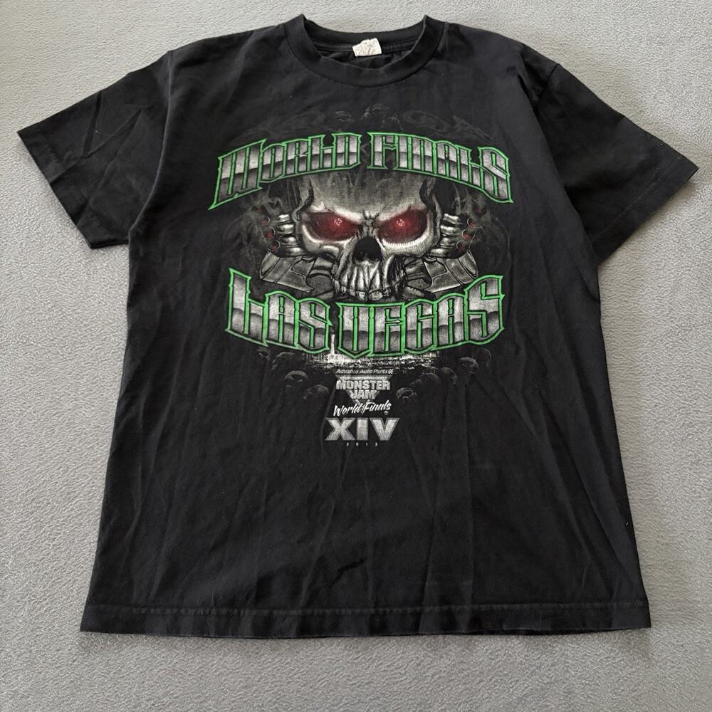 Monster Jam Monster Trucks Anderson Boyz World Finals Grave Digger T-Shirt Sz M
